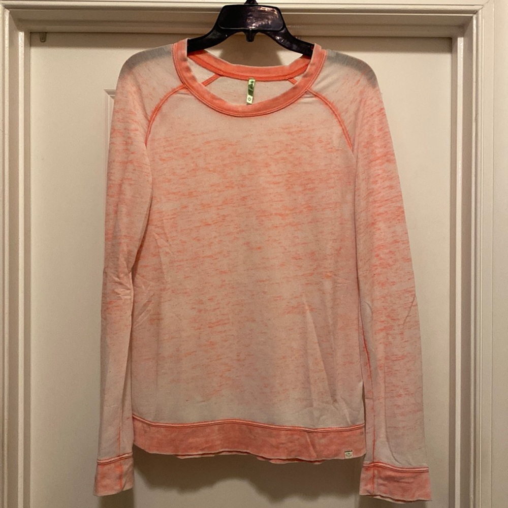 Distress Honeydew loungewear thin sweatshirt